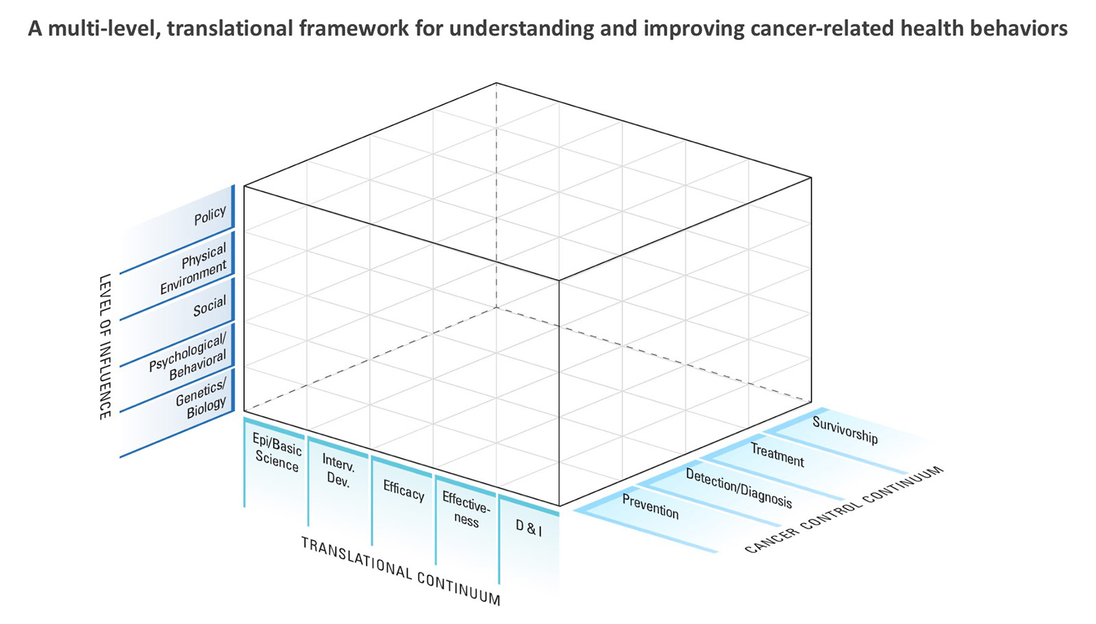 A multi-level, transitional framework for understanding and improving cancer-related health behaviors