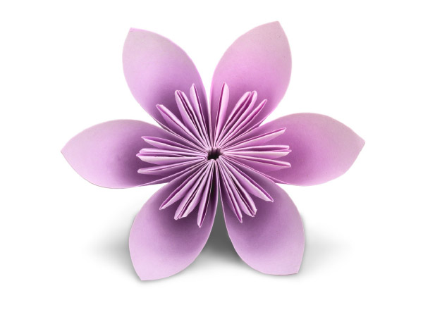 Purple Origami Flower