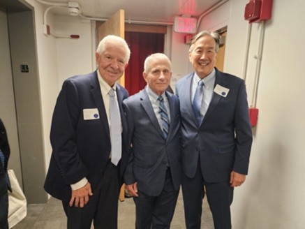 Dr. Fiore and Dr. Anthony Fauci and Harvard School of Public Health annual Alumni Merit Award recipient